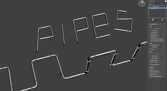 MCG Pipes v1.0官方版|3dsmax管道生成插件